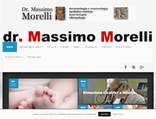 Tablet Screenshot of massimomorellidermatologo.it